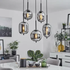 Suspension Verbania Noir, 5 lumières