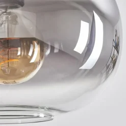 Suspension - Verre 30 cm Apedo Clair, Fumé, 4 lumières