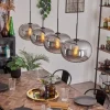 Suspension - Verre 30 cm Apedo Fumé, 4 lumières