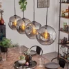 Suspension - Verre 30 cm Ripoll Fumé, 4 lumières
