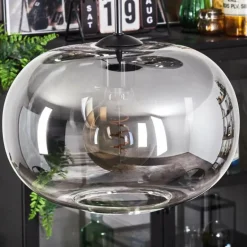 Suspension - Verre Apedo Clair, Fumé, 3 lumières