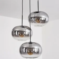 Suspension - Verre Apedo Clair, Fumé, 3 lumières