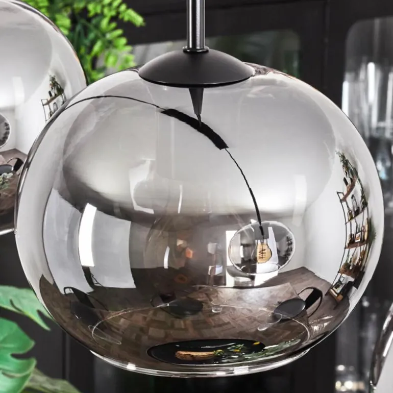 Suspension - Verre Apedo Fumé, 4 lumières