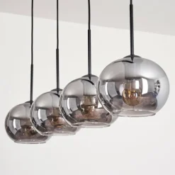 Suspension - Verre Apedo Fumé, 4 lumières