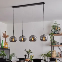 Suspension - Verre Apedo Fumé, 4 lumières
