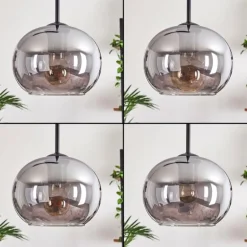 Suspension - Verre Apedo Fumé, 5 lumières