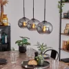 Suspension - Verre Apedo Fumé, 3 lumières