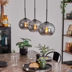 Suspension - Verre Apedo Fumé, 3 lumières