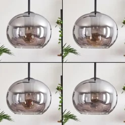 Suspension - Verre Apedo Fumé, 3 lumières