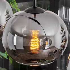 Suspension - Verre Apedo Fumé, 3 lumières