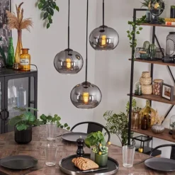 Suspension - Verre Apedo Fumé, 3 lumières