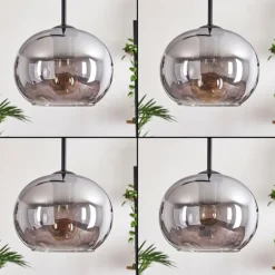 Suspension - Verre Apedo Fumé, 3 lumières