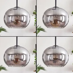 Suspension - Verre Apedo Fumé, 3 lumières