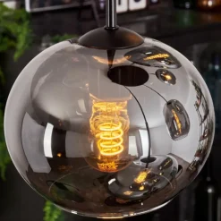 Suspension - Verre Apedo Fumé, 5 lumières