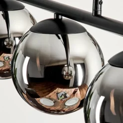 Suspension - Verre Gastor Chrome, Fumé, 3 lumières