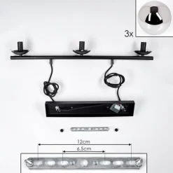 Suspension - Verre Gastor Chrome, Fumé, 3 lumières