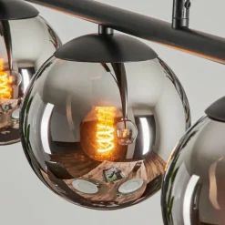 Suspension - Verre Gastor Chrome, Fumé, 3 lumières