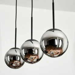Suspension - Verre Gastor Chrome, Fumé, 3 lumières