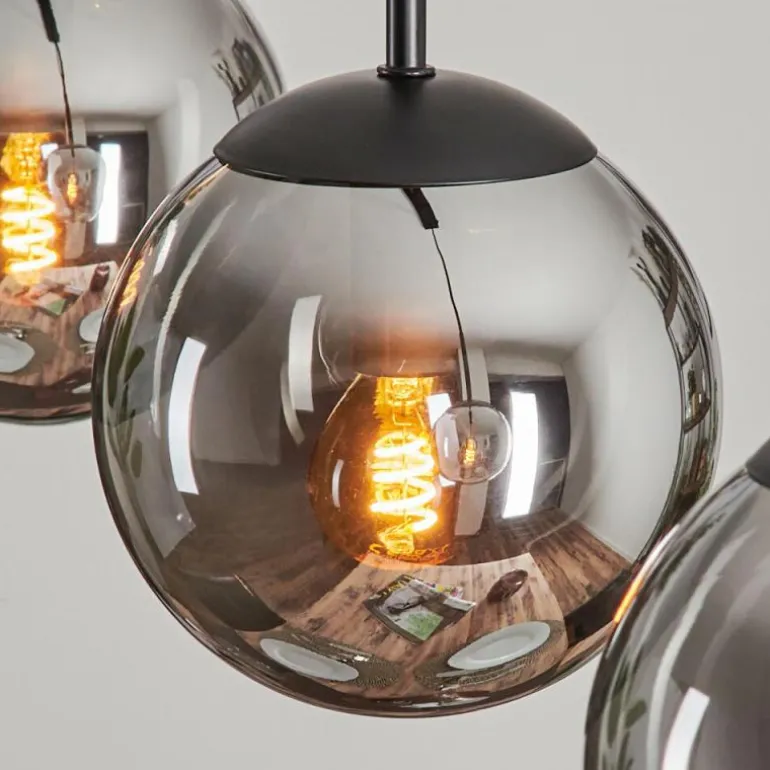 Suspension - Verre Gastor Fumé, 3 lumières