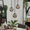 Suspension - Verre Gastor Fumé, 3 lumières