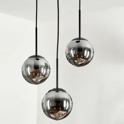 Suspension - Verre Gastor Fumé, 3 lumières