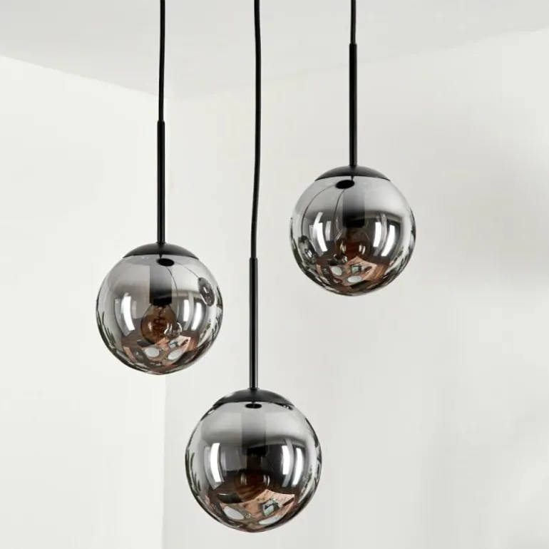 Suspension - Verre Gastor Fumé, 3 lumières