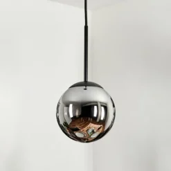 Suspension - Verre Gastor Chrome, Fumé, 1 lumière