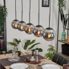 Suspension - Verre Gastor Fumé, 5 lumières