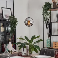 Suspension - Verre Gastor Fumé, 1 lumière