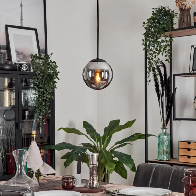 Suspension - Verre Gastor Fumé, 1 lumière