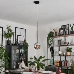 Suspension - Verre Gastor Fumé, 1 lumière