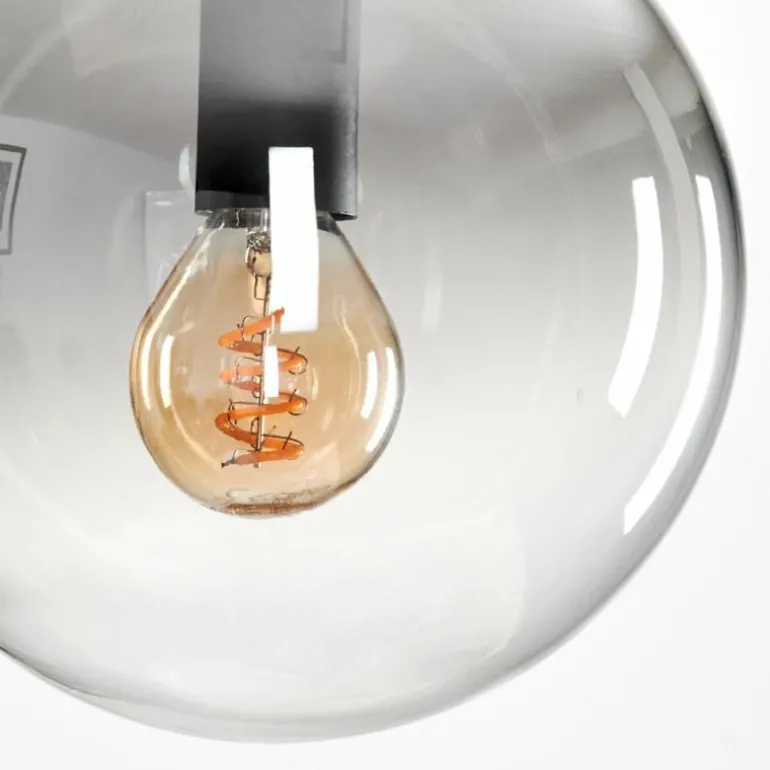 Suspension - Verre Gastor Clair, Fumé, 1 lumière