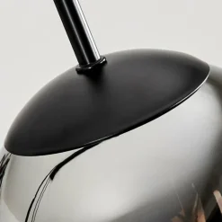 Suspension - Verre Gastor Chrome, Fumé, 4 lumières