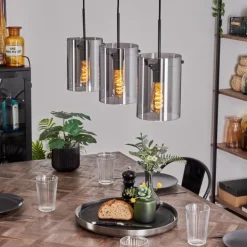 Suspension - Verre Parane Fumé, 3 lumières