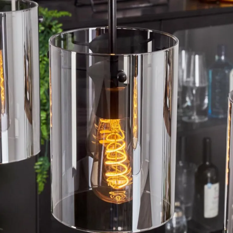 Suspension - Verre Parane Fumé, 3 lumières