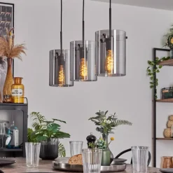 Suspension - Verre Parane Fumé, 3 lumières