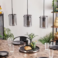 Suspension - Verre Parane Fumé, 3 lumières