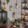Suspension - Verre Parane Fumé, 3 lumières