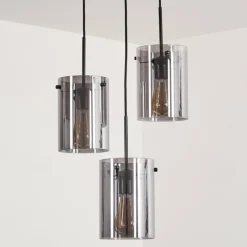 Suspension - Verre Parane Fumé, 3 lumières