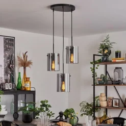 Suspension - Verre Parane Fumé, 3 lumières