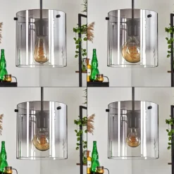 Suspension - Verre Parane Clair, Fumé, 3 lumières