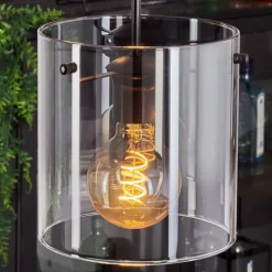 Suspension - Verre Parane Clair, Fumé, 3 lumières