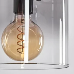 Suspension - Verre Parane Clair, Fumé, 3 lumières