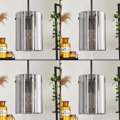 Suspension - Verre Parane Fumé, 5 lumières