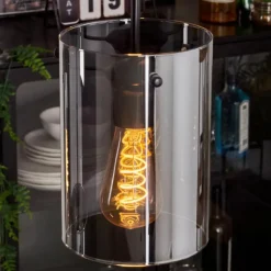 Suspension - Verre Parane Fumé, 5 lumières