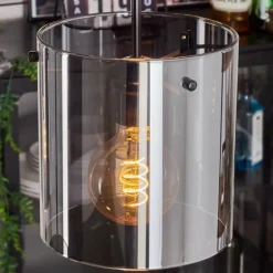 Suspension - Verre Parane Fumé, 5 lumières