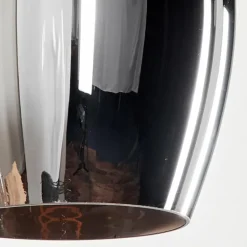 Suspension - Verre Vevino Chrome, Fumé, 3 lumières