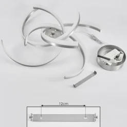 Suspension Vignats LED Nickel mat, 4 lumières