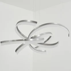 Suspension Vignats LED Nickel mat, 4 lumières