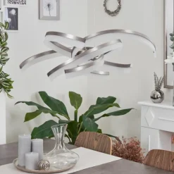 Suspension Vignats LED Nickel mat, 4 lumières